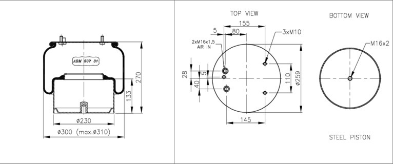 NEOTEC Légrugó ABM50731C01_NEOT