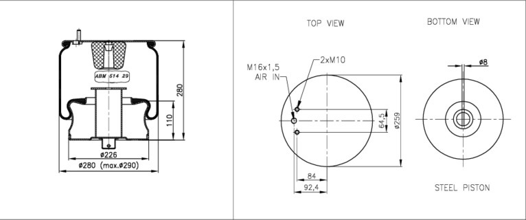 NEOTEC Légrugó ABM51429D19_NEOT