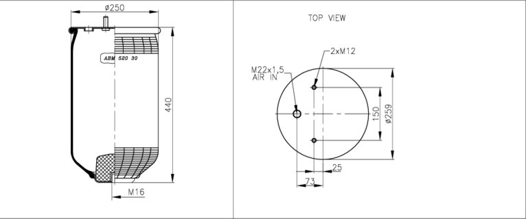 NEOTEC Légrugó ABM52030A_NEOT