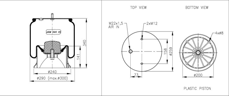 NEOTEC Légrugó ABM52030B00_NEOT