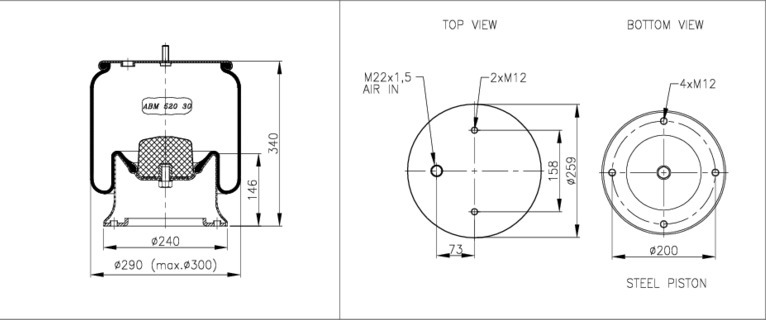 NEOTEC Légrugó ABM52030B01_NEOT