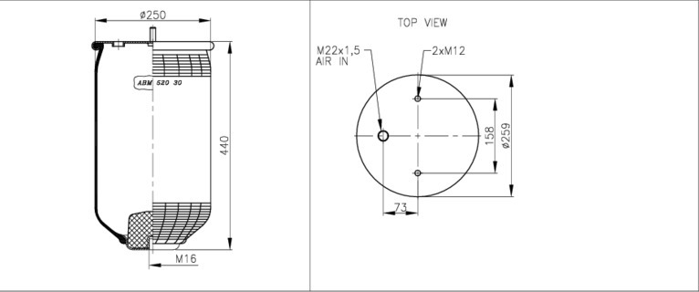 NEOTEC Légrugó ABM52030B_NEOT