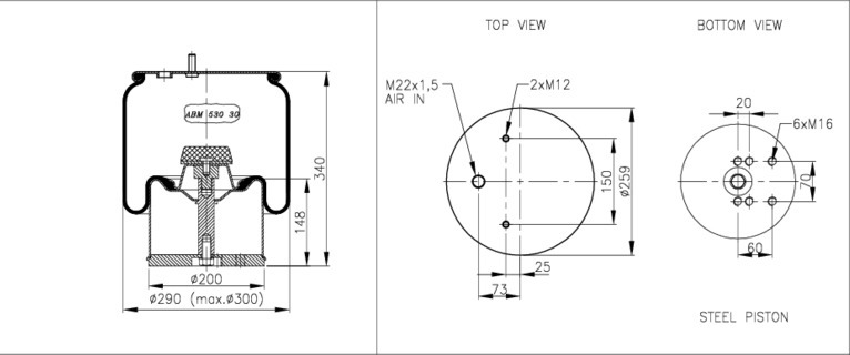 NEOTEC Légrugó ABM53030A05_NEOT