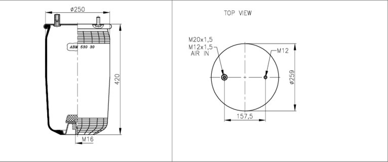 NEOTEC Légrugó ABM53030F_NEOT