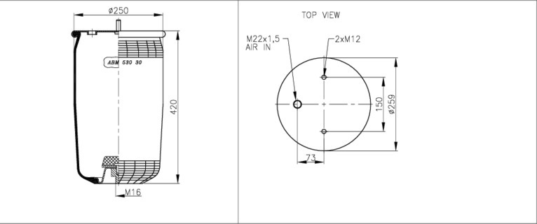 NEOTEC Légrugó ABM53030G_NEOT