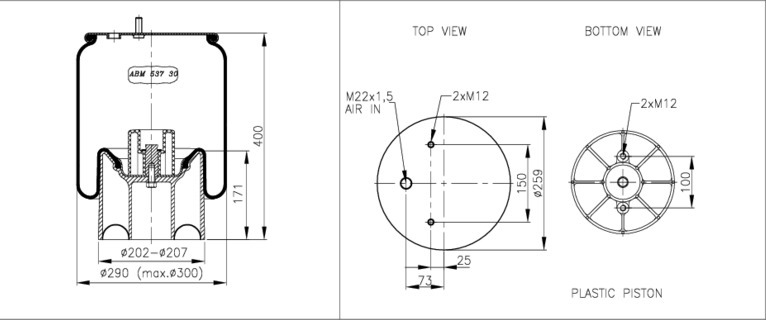 NEOTEC Légrugó ABM53730A15_NEOT