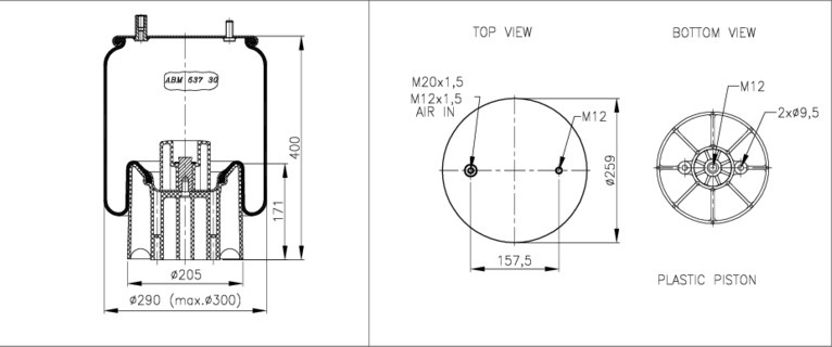 NEOTEC Légrugó ABM53730F22_NEOT