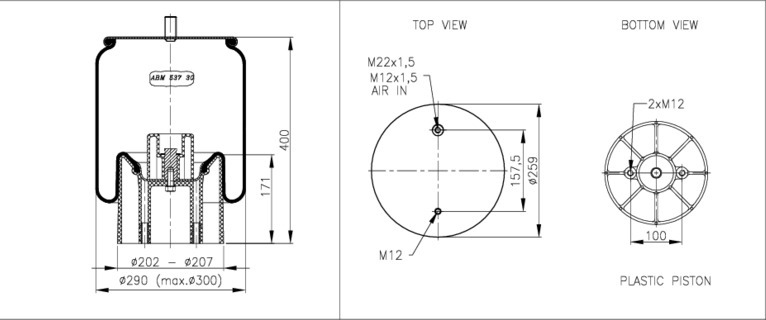 NEOTEC Légrugó ABM53730H16_NEOT