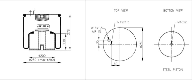 NEOTEC Légrugó ABM53929A02_NEOT