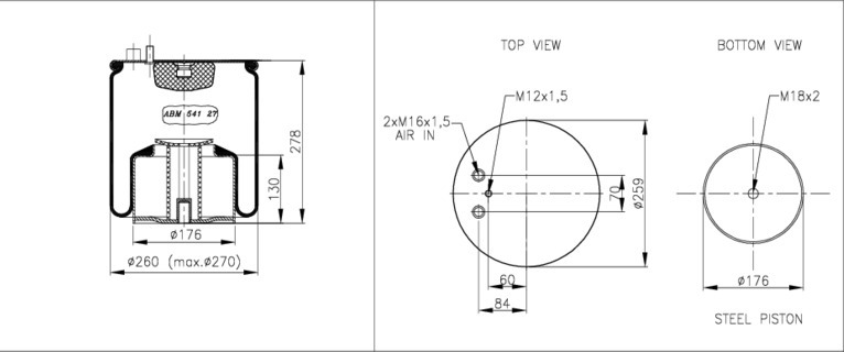 NEOTEC Légrugó ABM54127B01_NEOT