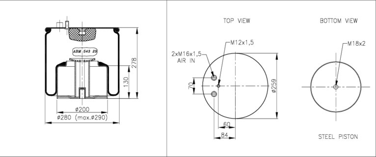 NEOTEC Légrugó ABM54329A02_NEOT