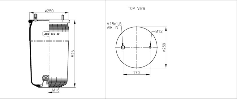 NEOTEC Légrugó ABM55030E_NEOT