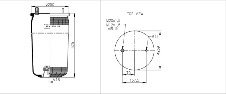 NEOTEC Légrugó ABM55030F_NEOT