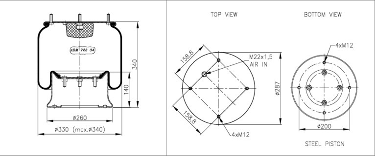 NEOTEC Légrugó ABM72234A35_NEOT