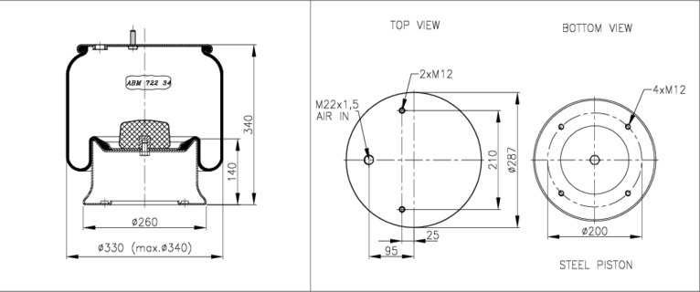 NEOTEC Légrugó ABM72234C35_NEOT