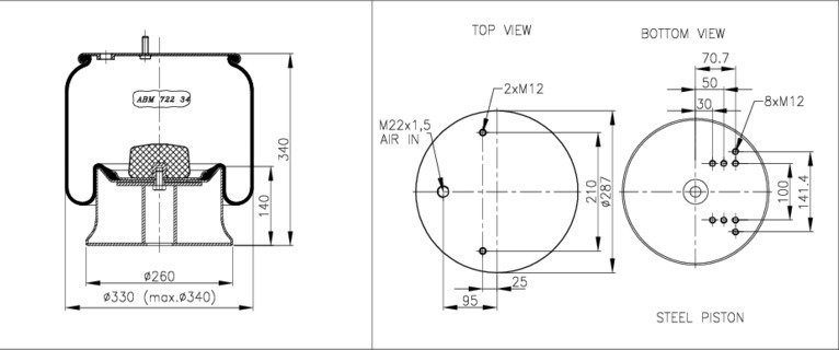 NEOTEC Légrugó ABM72234C36_NEOT