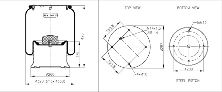 NEOTEC Légrugó ABM74033E45_NEOT