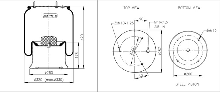 NEOTEC Légrugó ABM74033R45_NEOT