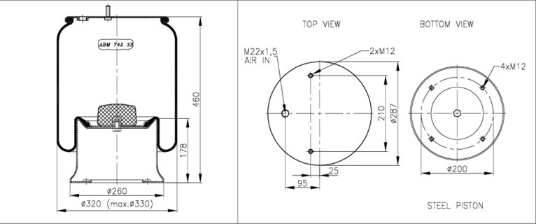 NEOTEC Légrugó ABM74233C45_NEOT