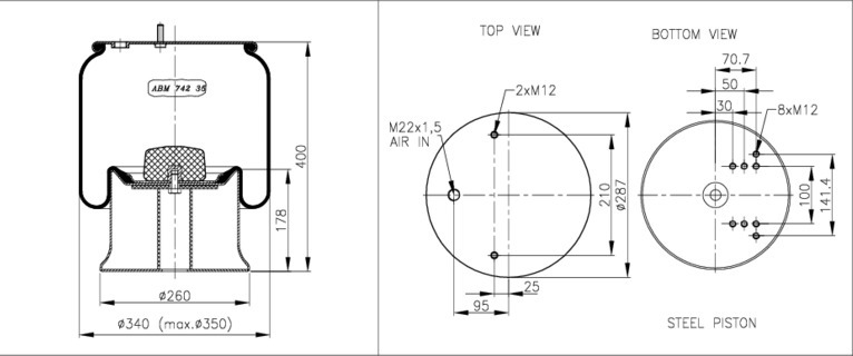 NEOTEC Légrugó ABM74235C38_NEOT