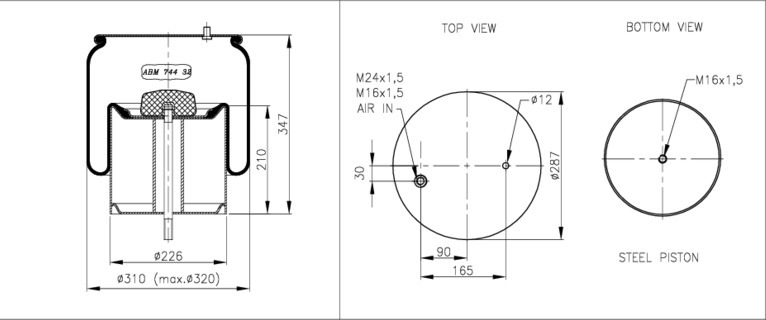 NEOTEC Légrugó ABM74432L50_NEOT