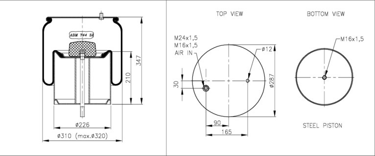 NEOTEC Légrugó ABM74432L50A_NEOT