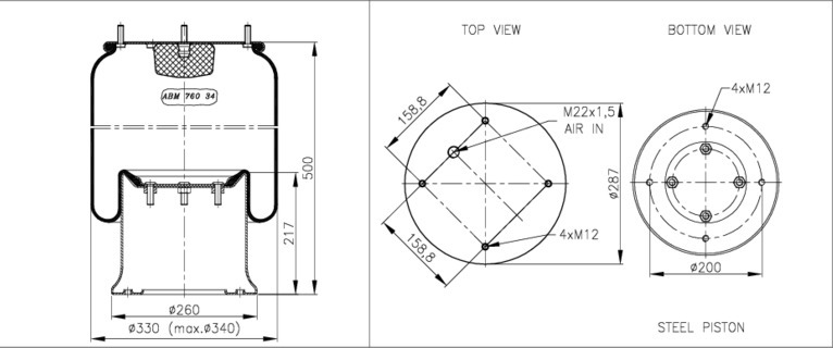 NEOTEC Légrugó ABM76034A47_NEOT