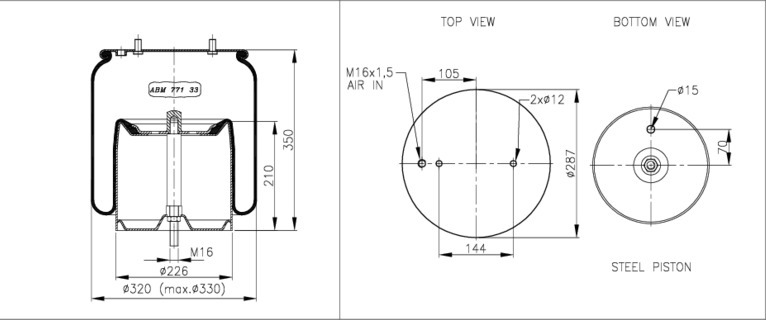 NEOTEC Légrugó ABM77133K55_NEOT