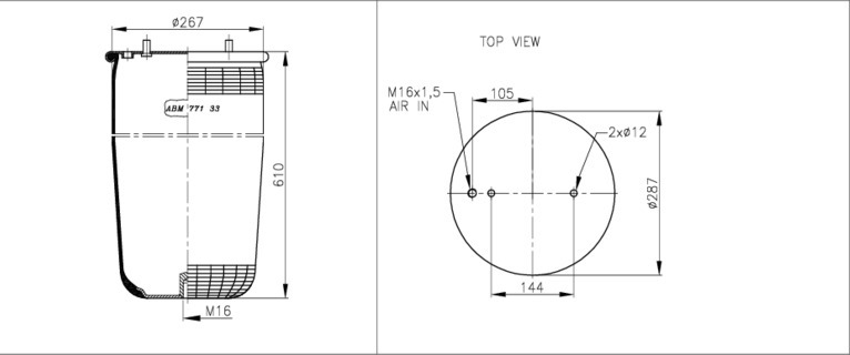 NEOTEC Légrugó ABM77133K_NEOT