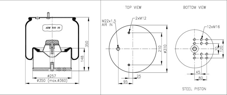 NEOTEC Légrugó ABM93036A60_NEOT