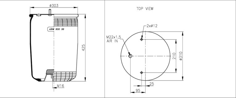 NEOTEC Légrugó ABM93036A_NEOT