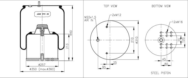 NEOTEC Légrugó ABM97036A65_NEOT