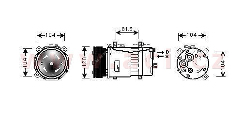 VAN WEZEL Klímakompresszor 5800K049_VW