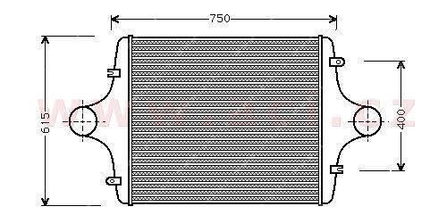 VAN WEZEL Töltőlevegő hűtő 64004009_VW