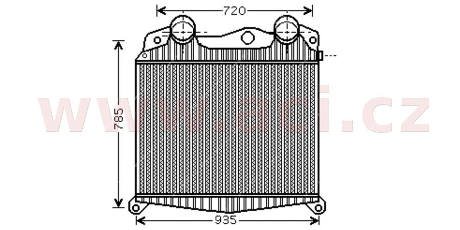 VAN WEZEL Töltőlevegő hűtő 64004017_VW