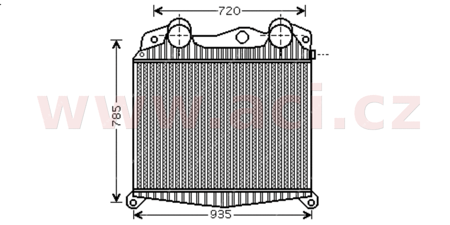 VAN WEZEL Töltőlevegő hűtő 64004018_VW