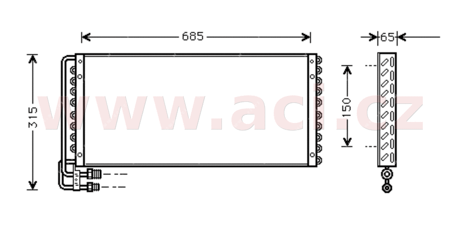 VAN WEZEL Klímahűtő 64005010_VW