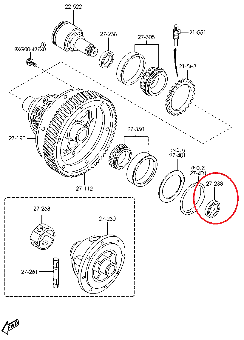 MAZDA OE Szimmering BCY227238_MAZD