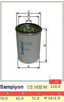 SAMPIYON Üzemanyagszűrő CS1430M