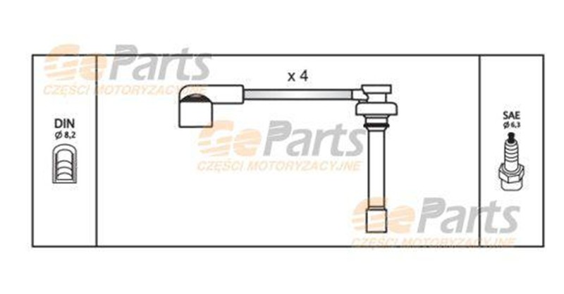 JPN Gyújtókábel készlet 11E5021-JPN_JPN