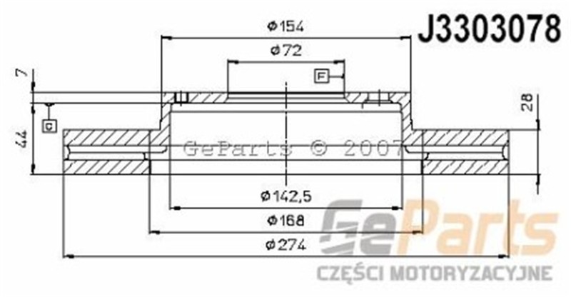 JPN Első féktárcsa 30H3038-JPN_JPN