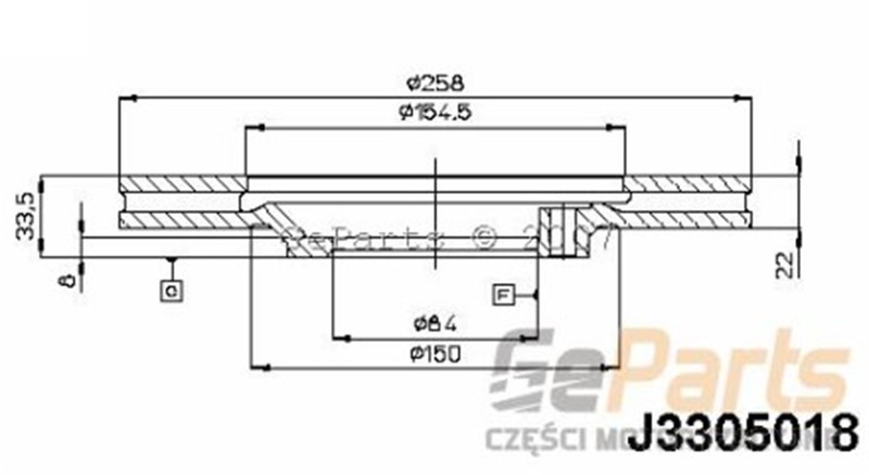 JPN Féktárcsa, mind 30H5012-JPN_JPN