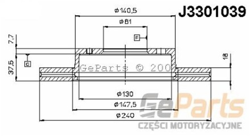 NIPPARTS Első féktárcsa J3301039S_NIP