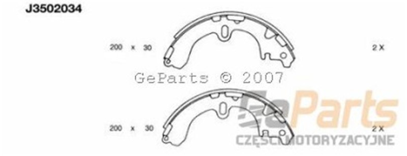 HERTH+BUSS ELPARTS Fékpofa J3502034_HTB