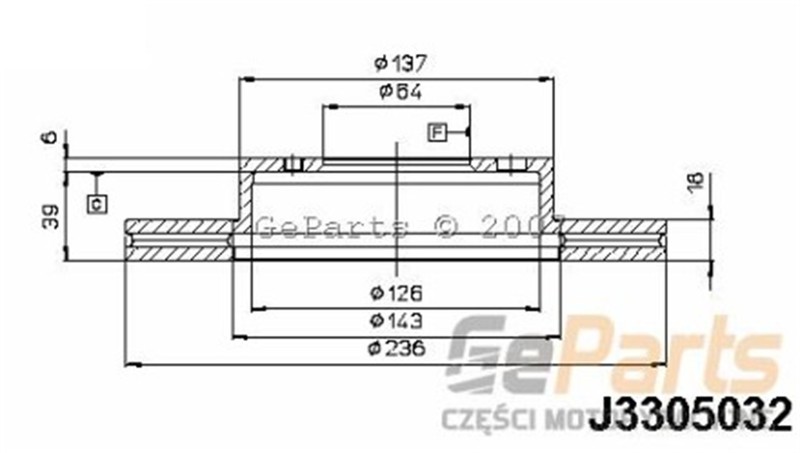 HERTH+BUSS ELPARTS Első féktárcsa J3305032_HTB