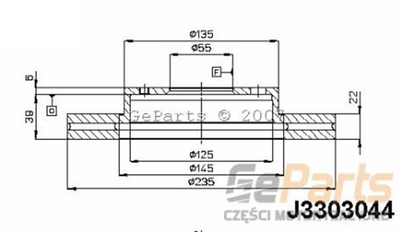 HERTH+BUSS ELPARTS Első féktárcsa J3303044_HTB