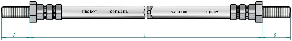 HEFAL Gumifékcső H1706