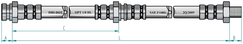 HEFAL Gumifékcső H2218