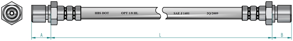 HEFAL Gumifékcső H1678