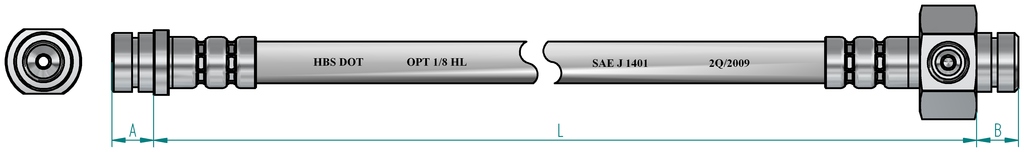 HEFAL Gumifékcső H2250